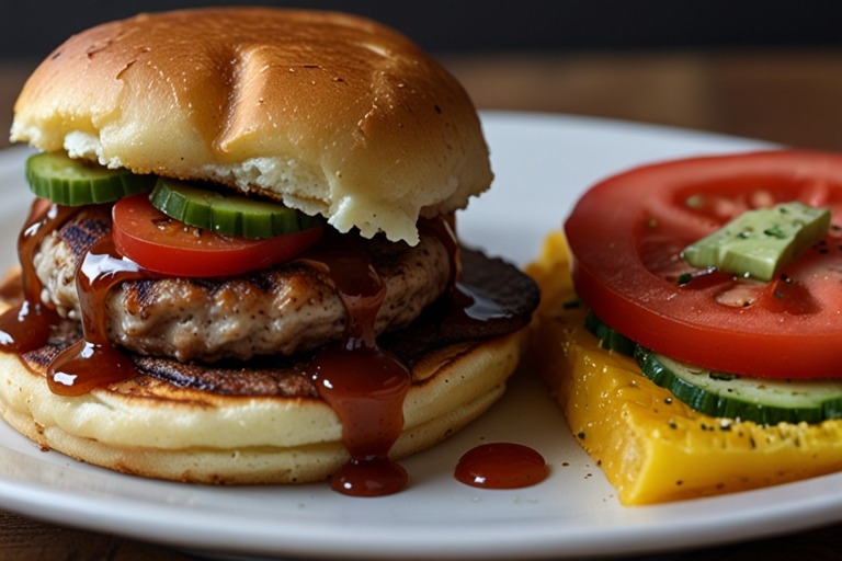 Burger pancakes